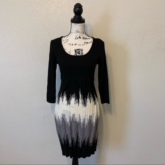 Dressbarn Dresses & Skirts - Dressbarn Knit Pleated Sweater Dress